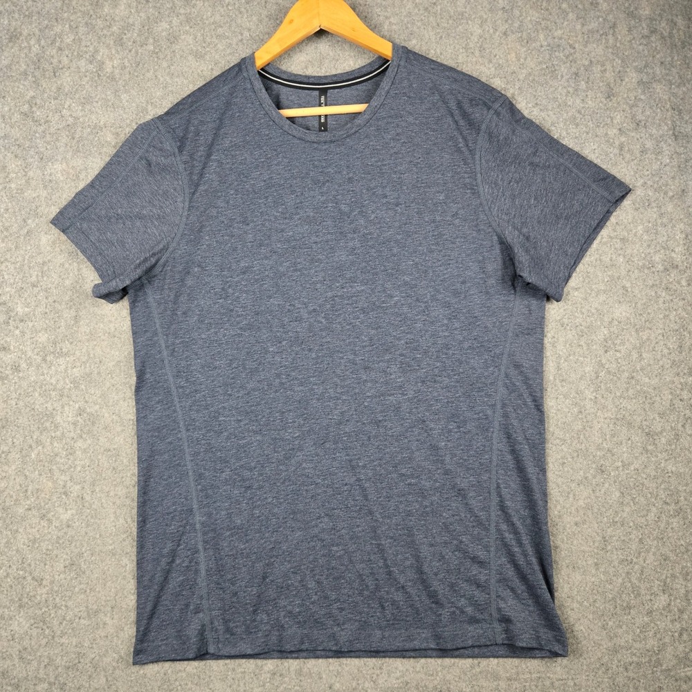 Ten Thousand Durable Shirt Mens Large Gray Training Gym Workout Short Sleeve